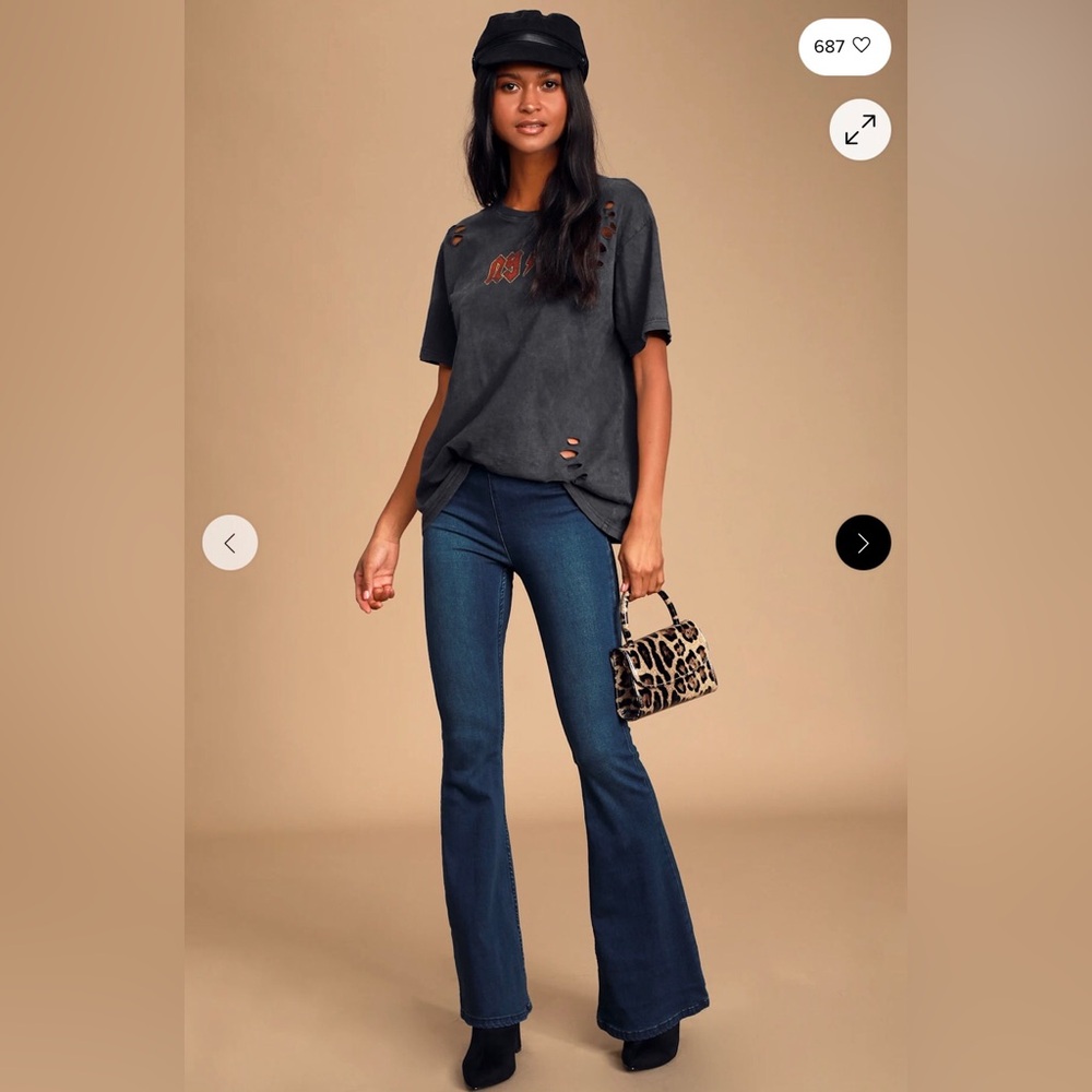 Free People We The Free Penny Pull-On Flare Jeans Size 27